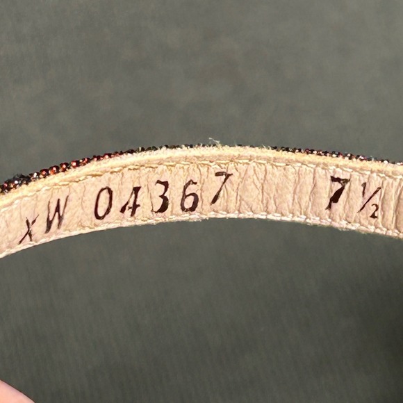 Stuart Weitzman Nudist Metallic Sunset Shimmer Ankle Strap Sandals 7.5 M Spain - Picture 5 of 12